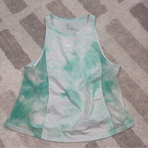 Nike Green Tie-Dye Mesh Detail Tank Top – Size Small